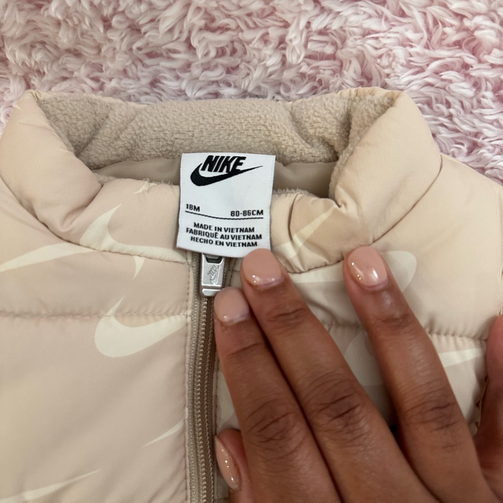 Nike Beige Puffer Jacket